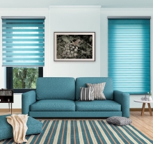 Turquoise vision blinds