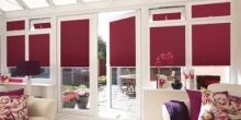 Perfect Fit blinds in red